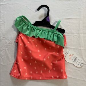 Wonder Nation Pink Camisole with Green Ruffle